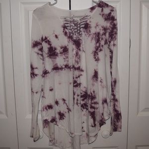 Tye Dye Long Sleeve Shirt from American Eagle